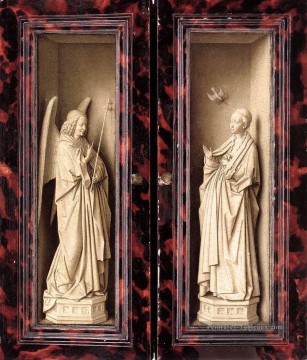  Panneau Tableaux - Petits panneaux extérieurs Triptyque Renaissance Jan van Eyck